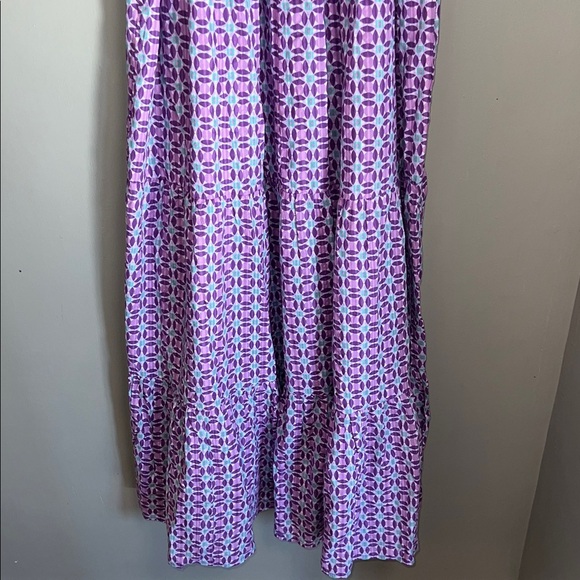 NWT Mango Purple Jaipur Midi Dress Size 6 - Picture 4 of 8